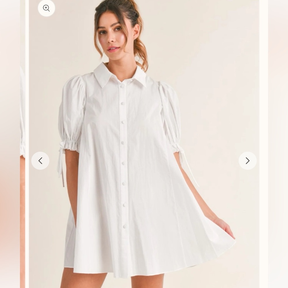White button up dress - Picture 2 of 2